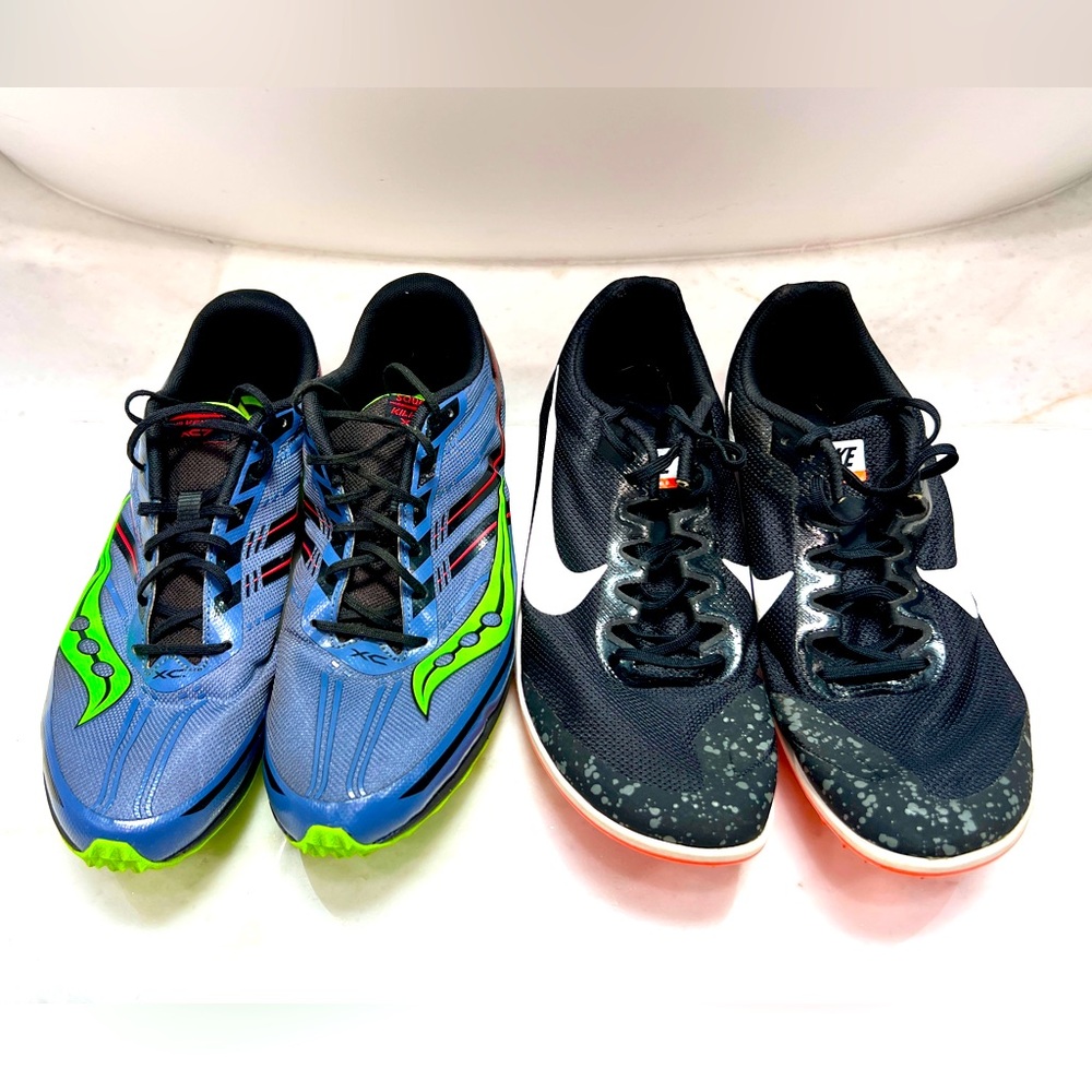 Two pairs of XC (cross country) spikes men size 11.5